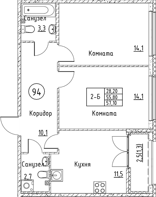 Планировка квартиры