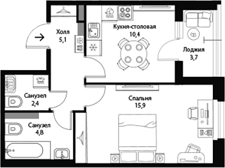 Планировка квартиры