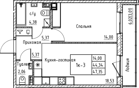 Планировка квартиры