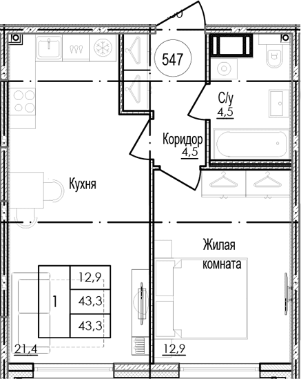 Планировка квартиры