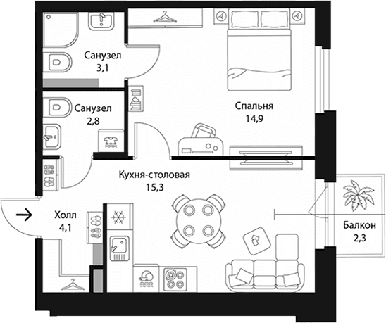 Планировка квартиры