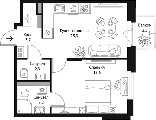 Планировка квартиры