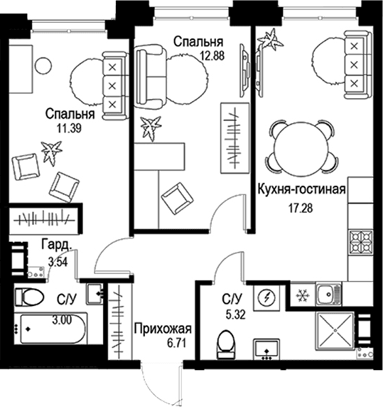 Планировка квартиры
