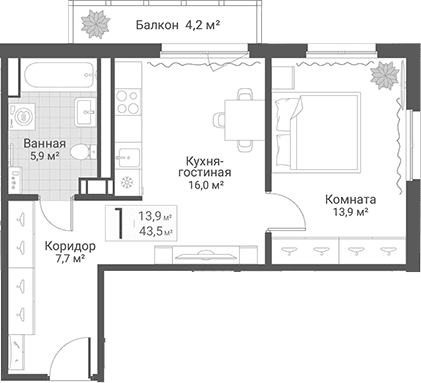 Планировка квартиры