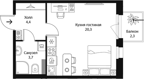 Планировка квартиры
