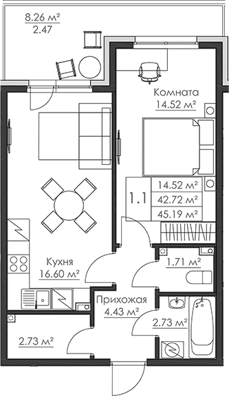 Планировка квартиры