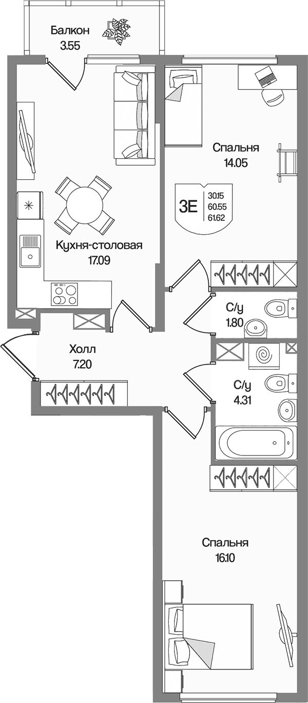 Планировка квартиры