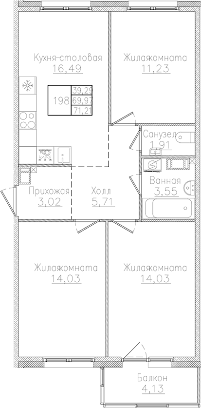 Планировка квартиры