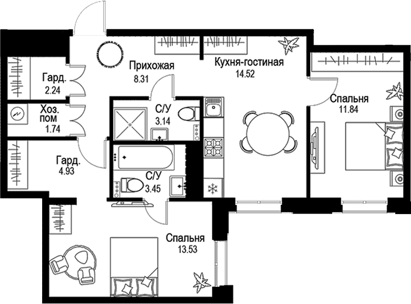 Планировка квартиры