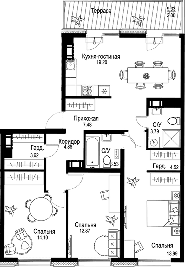 Планировка квартиры