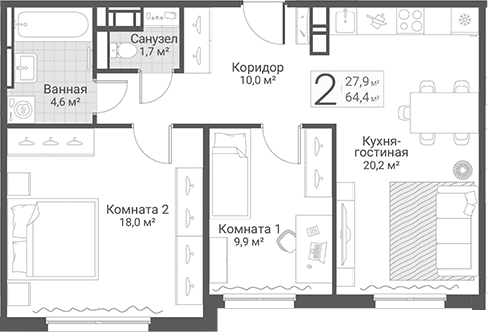 Планировка квартиры