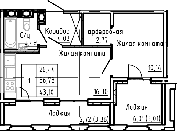 Планировка квартиры