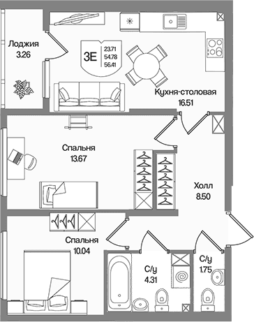 Планировка квартиры