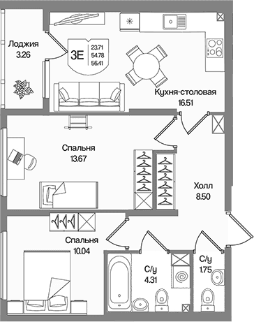 Планировка квартиры