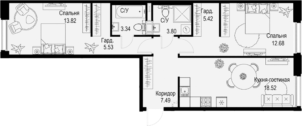 Планировка квартиры