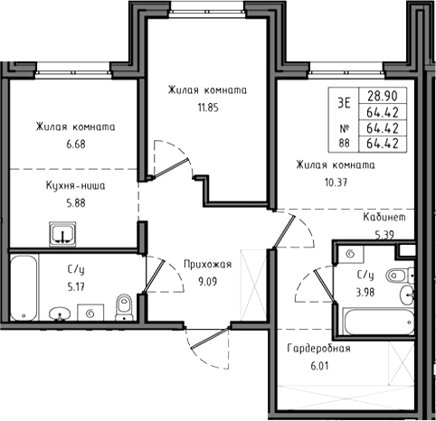 Планировка квартиры