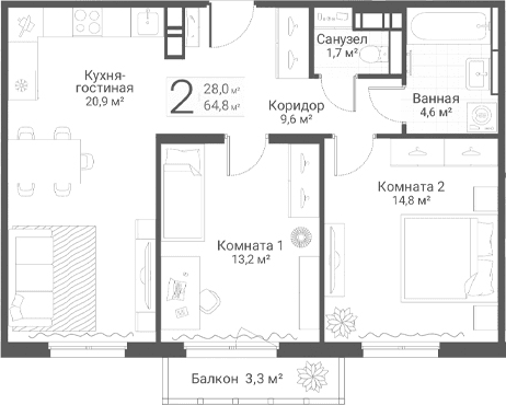 Планировка квартиры