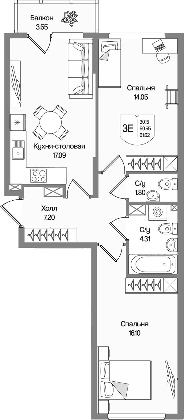 Планировка квартиры