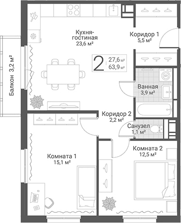 Планировка квартиры