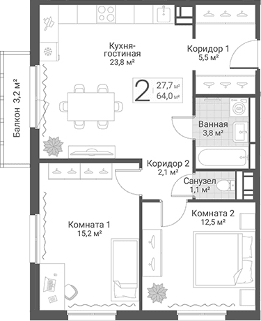 Планировка квартиры