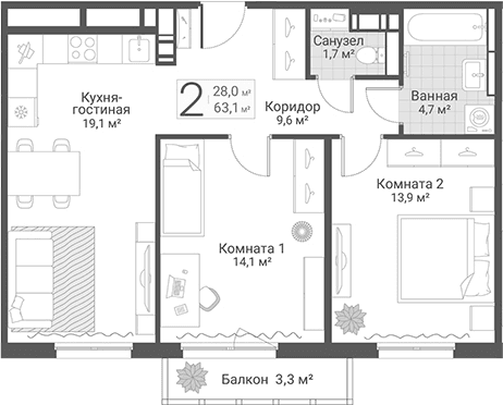 Планировка квартиры
