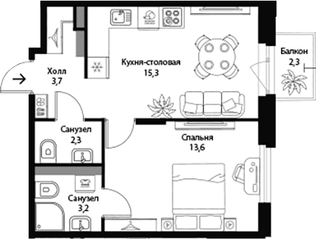 Планировка квартиры
