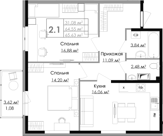 Планировка квартиры