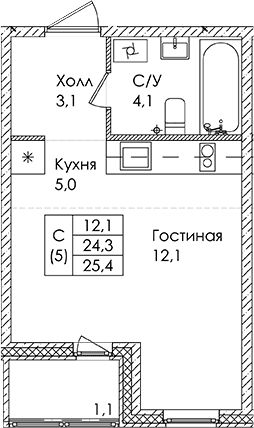 Планировка квартиры