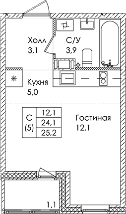 Планировка квартиры