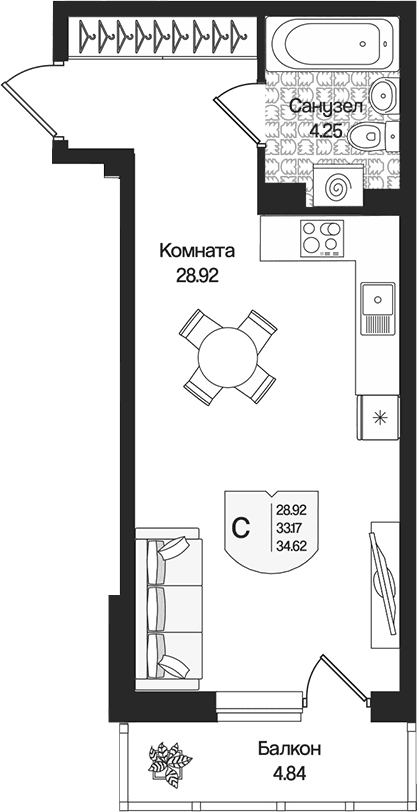 Планировка квартиры